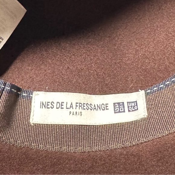 Uniqlo x Ines De La Fressange Brown Wool Fedora Hat - Picture 8 of 8